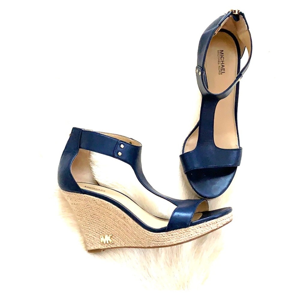 Michael Kors Dark Blue Wedges